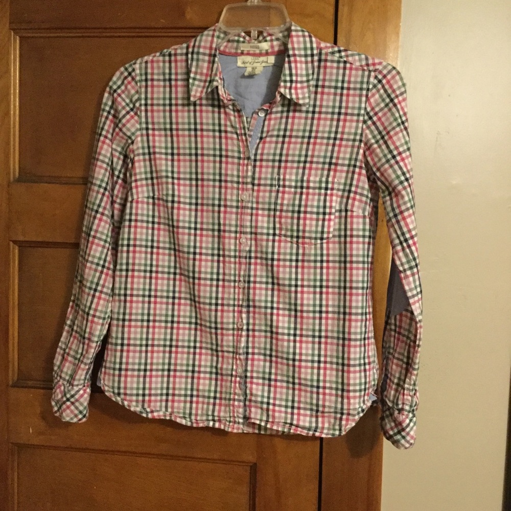L.O.G.G. Plaid Elbow Patch button down